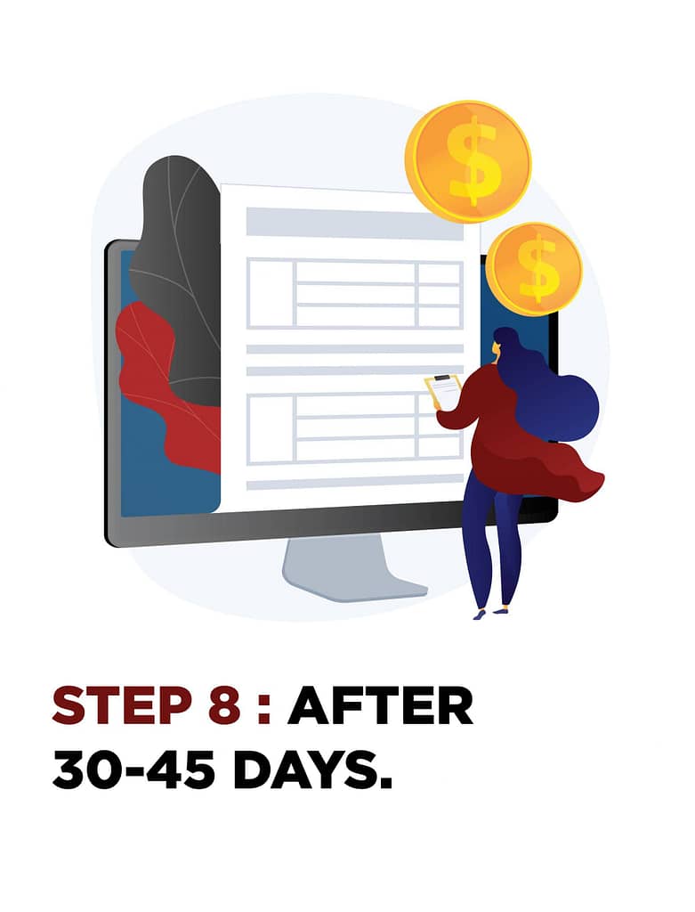 Credit repair steps after 30 - 45 days.